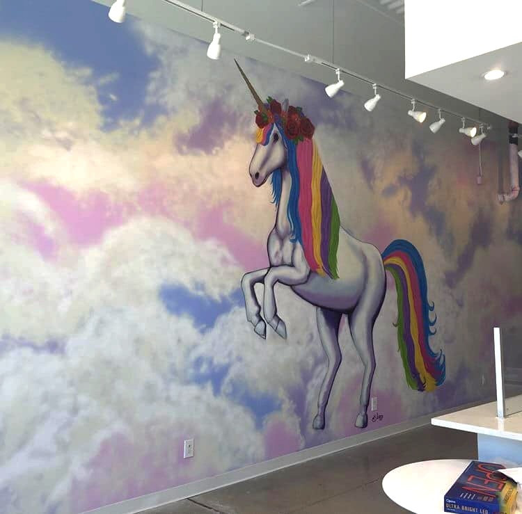 Commercial mural by Blanco Art