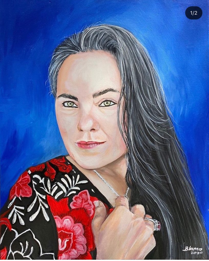 Commissioned portrait by Sylvia Blanco