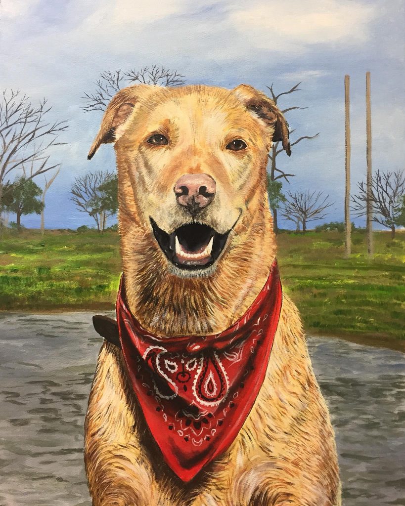 Commissioned portrait by Sylvia Blanco