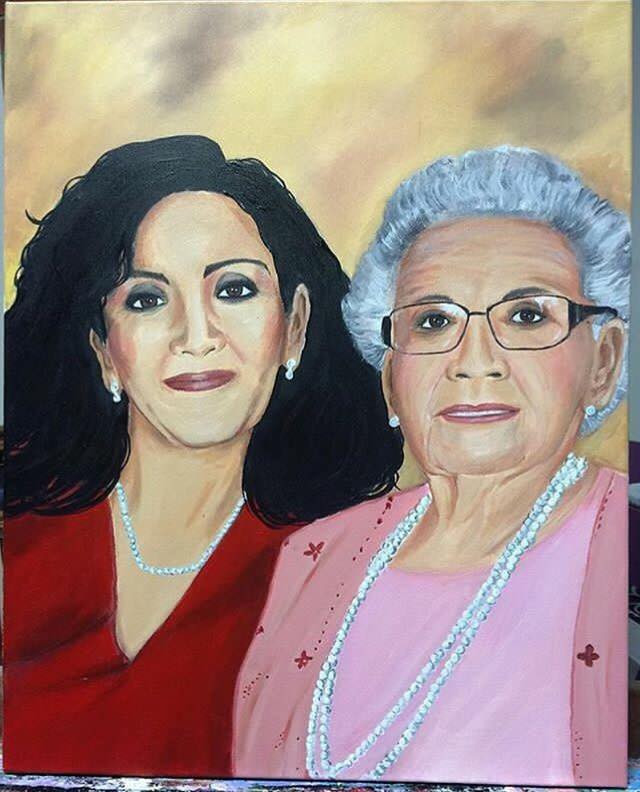 Commissioned portrait by Sylvia Blanco