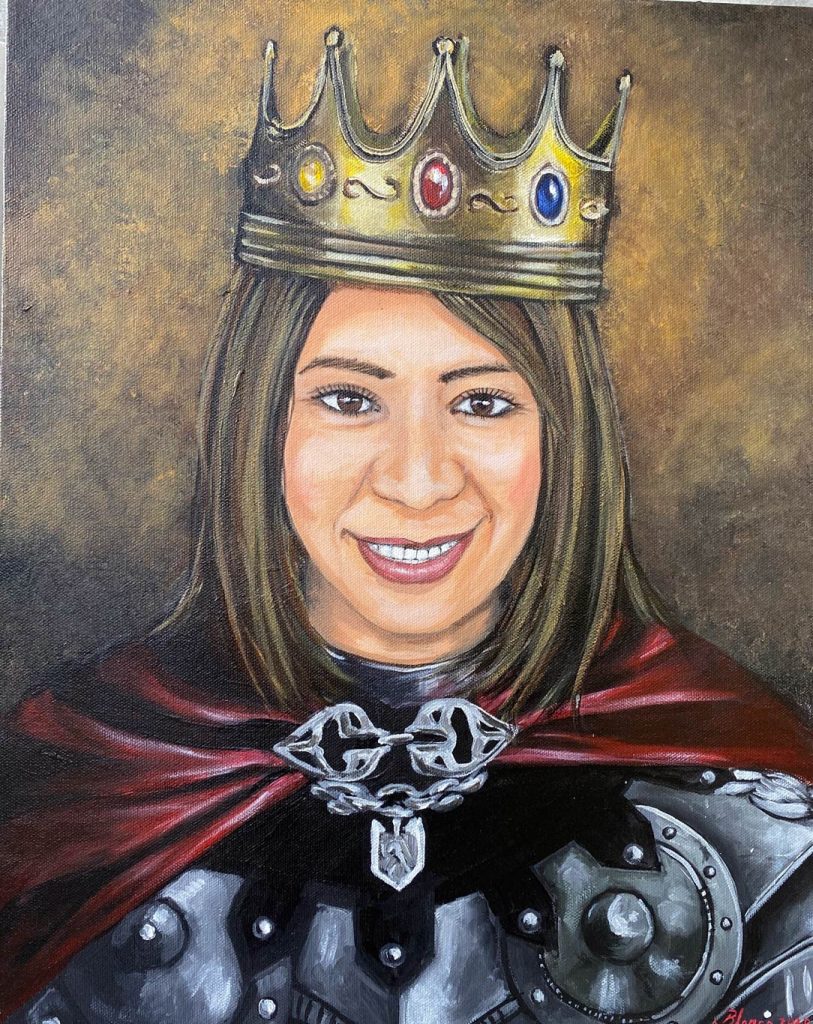 Commissioned portrait by Sylvia Blanco