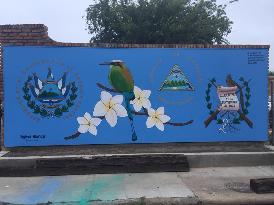Public art mural by Blanco Art