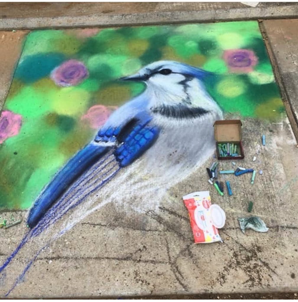Public art mural by Blanco Art