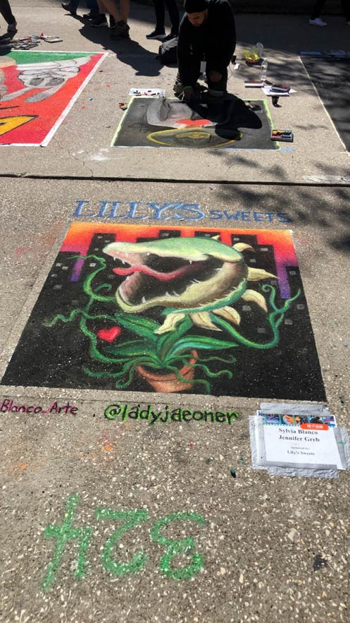 Public art mural by Blanco Art