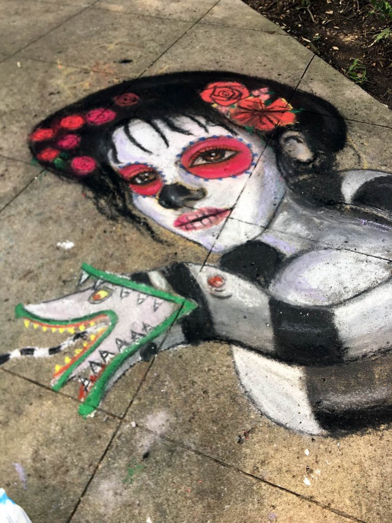 Public art mural by Blanco Art