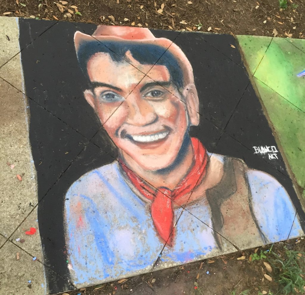 Public art mural by Blanco Art