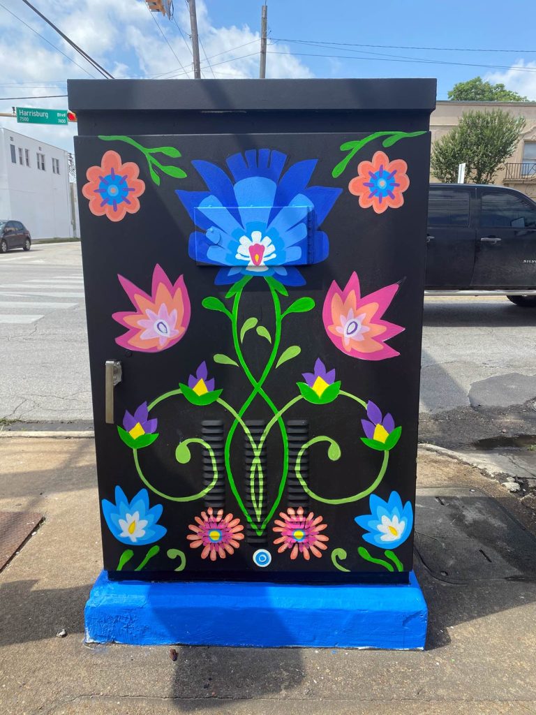 Public art mural by Blanco Art