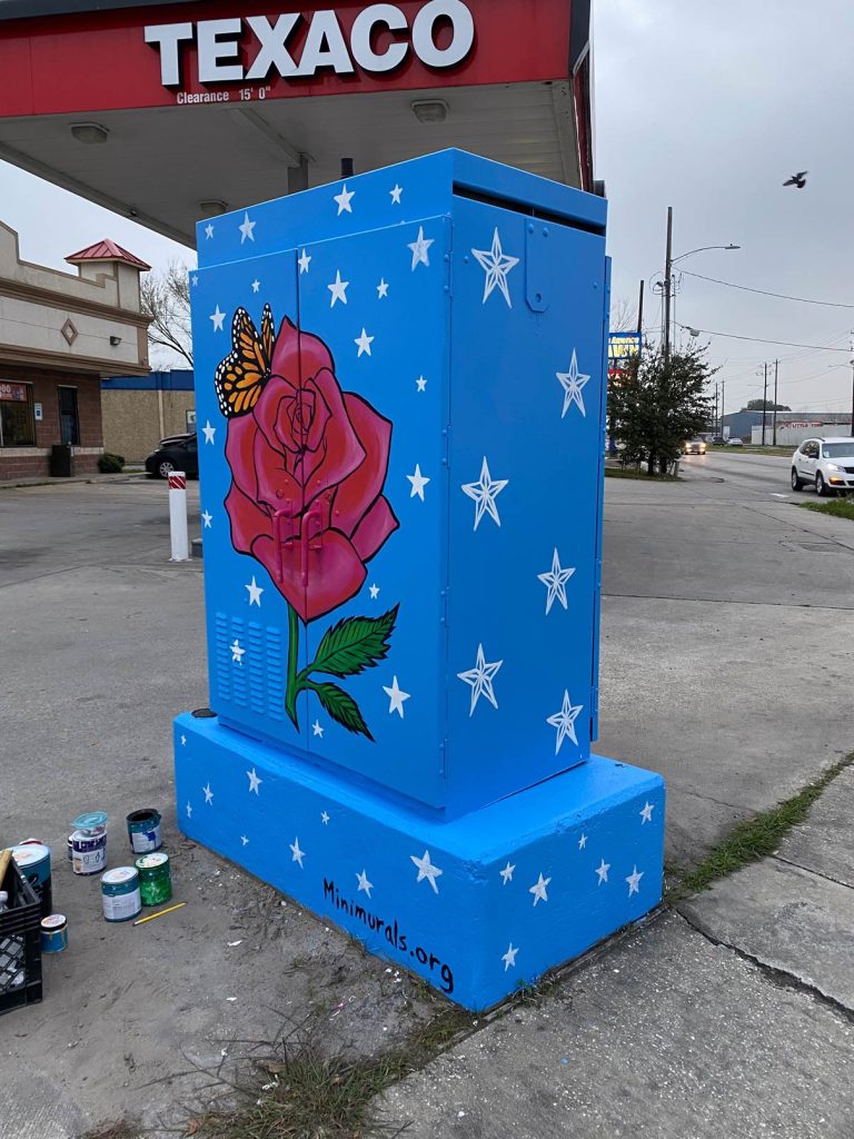 Public art mural by Blanco Art