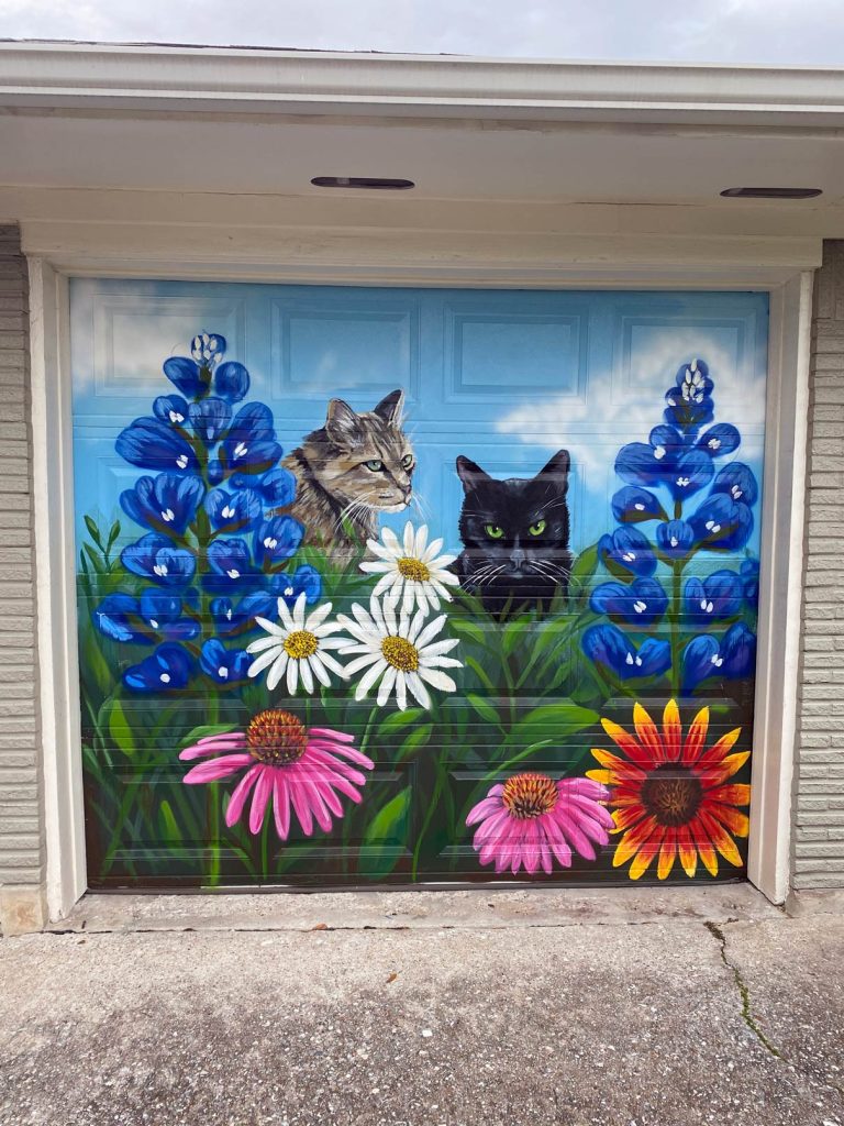Residential mural by Blanco Art