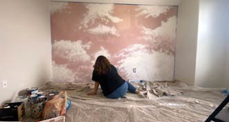 Residential mural by Blanco Art
