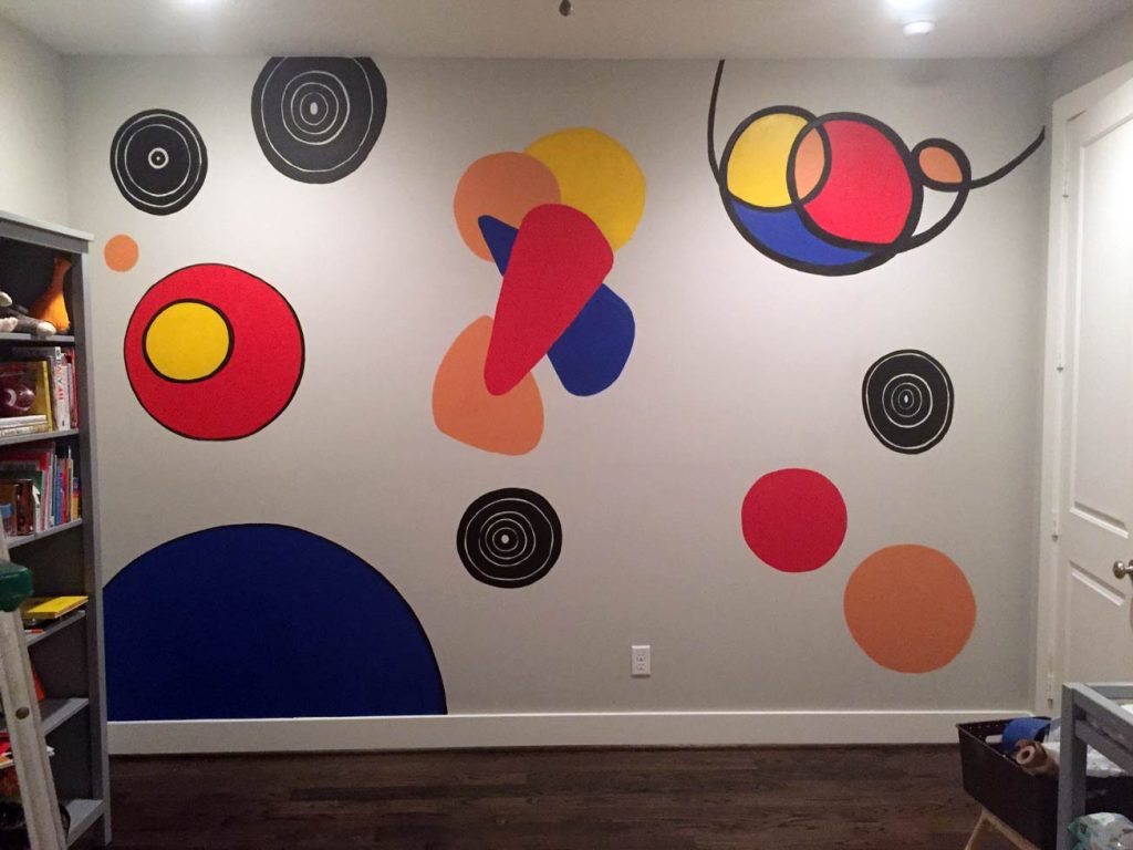 Residential mural by Blanco Art